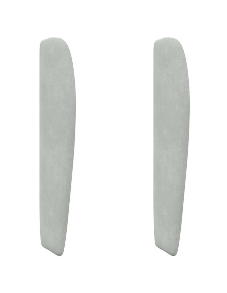 Orecchia della Testata Grigio chiaro 80 x 23 x 6 cm Velluto