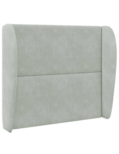 Orecchia della Testata Grigio chiaro 80 x 23 x 6 cm Velluto