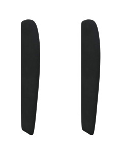 Orecchia della Testata Nero 80 x 23 x 6 cm Velluto 2
