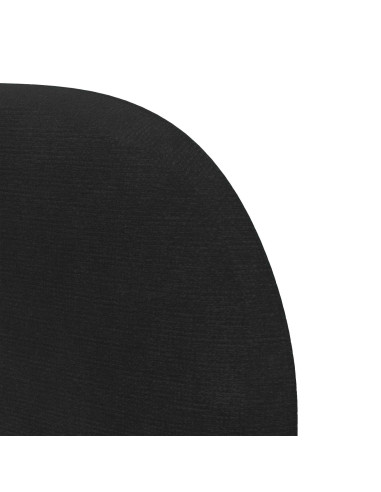 Orecchia della Testata Nero 80 x 23 x 6 cm Velluto