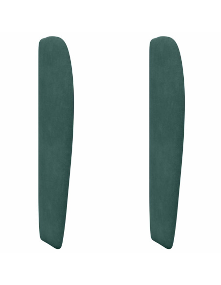 Orecchia della Testata Verde 80 x 23 x 6 cm Velluto