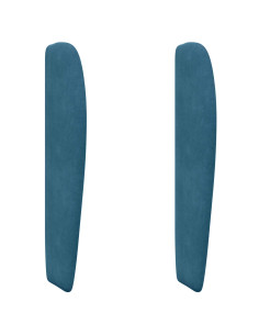 Orecchia della Testata Blu 80 x 23 x 6 cm Velluto 2