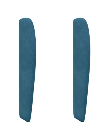 Orecchia della Testata Blu 80 x 23 x 6 cm Velluto
