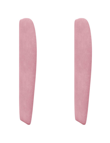 Orecchia della Testata Rosa 80 x 23 x 6 cm Velluto