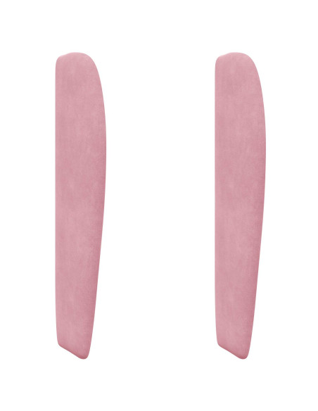 Orecchia della Testata Rosa 80 x 23 x 6 cm Velluto