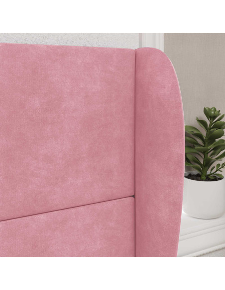 Orecchia della Testata Rosa 80 x 23 x 6 cm Velluto
