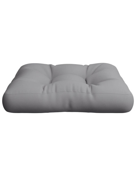 Cuscino per Pallet Grigio 60x60x12 cm in Tessuto
