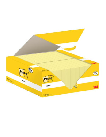 CF18+6 POST-IT/CANARY/38X51/100 FF