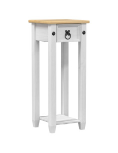Supporto per piante Bianco 30 x 30 x 73 cm Pino massello 2