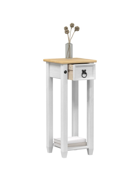 Supporto per piante Bianco 30 x 30 x 73 cm Pino massello