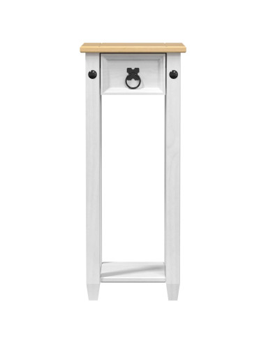 Supporto per piante Bianco 30 x 30 x 73 cm Pino massello