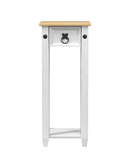 Supporto per piante Bianco 30 x 30 x 73 cm Pino massello