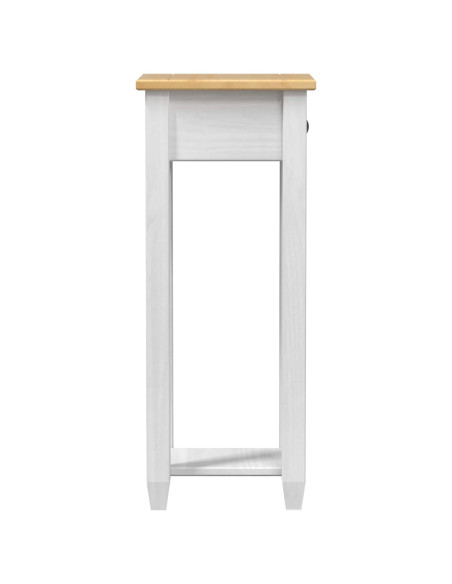 Supporto per piante Bianco 30 x 30 x 73 cm Pino massello