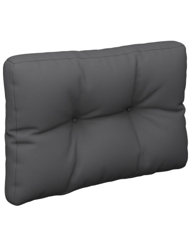 Cuscino per Pallet Antracite 50x40x12 cm in Tessuto