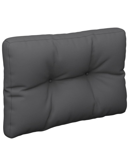 Cuscino per Pallet Antracite 50x40x12 cm in Tessuto
