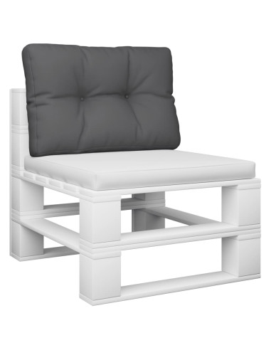 Cuscino per Pallet Antracite 50x40x12 cm in Tessuto