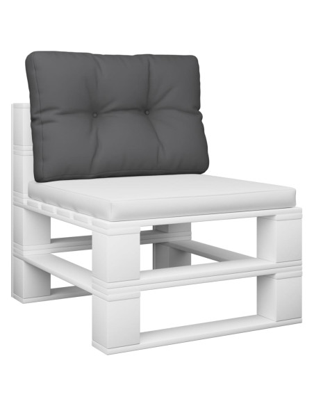 Cuscino per Pallet Antracite 60x40x12 cm in Tessuto