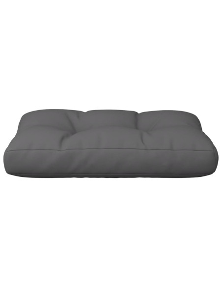 Cuscino per Pallet Antracite 60x40x12 cm in Tessuto