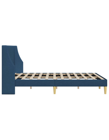 Struttura del letto con testiera Blu 120 x 190 cm Tessuto