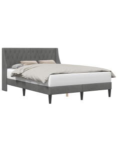 Struttura del letto Grigio scuro 120 x 190 cm Velluto 2