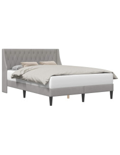Struttura del letto Grigio chiaro 140 x 200 cm Velluto 2