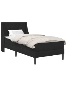 Struttura letto con materasso con testiera 2 pcs Nero Velluto 2