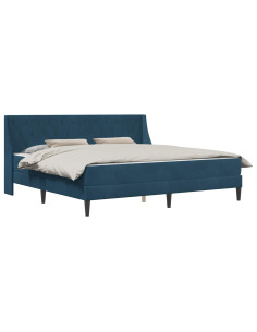 Struttura letto con materasso con testiera 2 pcs Blu Velluto 2
