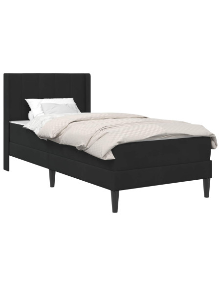 Struttura del letto Nero 90 x 190 cm Velluto
