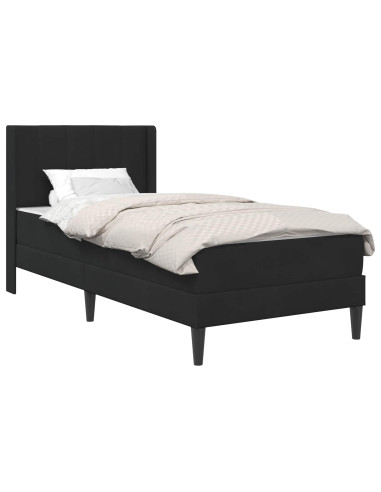 Struttura del letto Nero 90 x 200 cm Velluto
