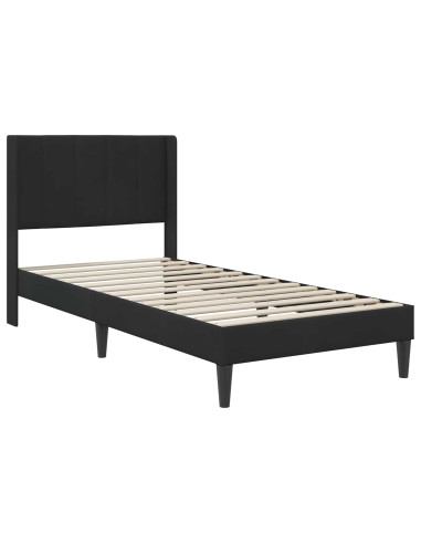 Struttura del letto Nero 90 x 200 cm Velluto