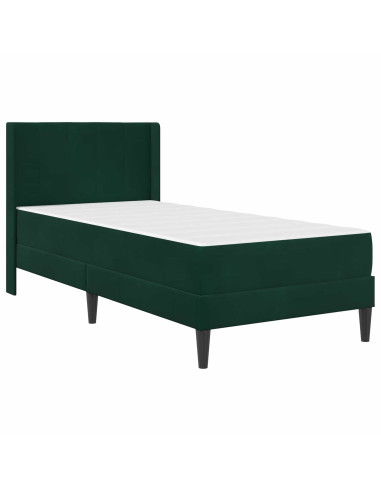 Struttura del letto Verde Scuro 100 x 200 cm Velluto