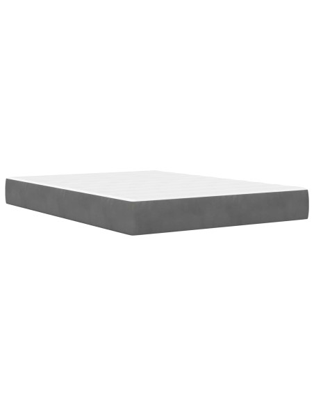 Struttura del letto Grigio scuro 120 x 200 cm Velluto