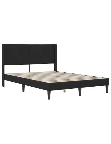 Struttura del letto Nero 140 x 190 cm Velluto