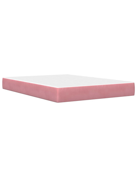 Struttura del letto Rosa 140 x 200 cm Velluto