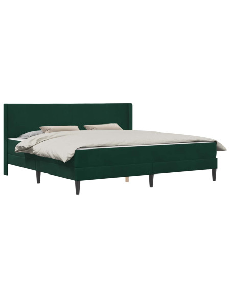 Struttura del letto Verde Scuro 180 x 200 cm Velluto