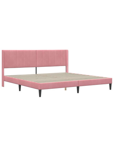Struttura del letto Rosa 180 x 200 cm Velluto