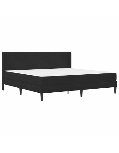 Struttura letto con materasso con testiera 2 pcs Nero Velluto