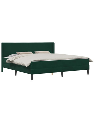 Struttura del letto Verde Scuro 200 x 200 cm Velluto