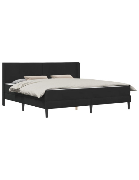 Struttura del letto Nero 200 x 200 cm Velluto