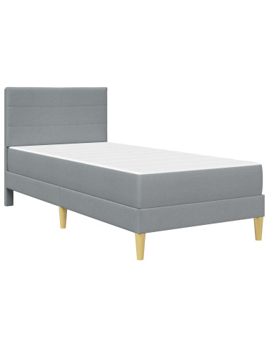 Struttura del letto Grigio chiaro 90 x 200 cm Poliestere