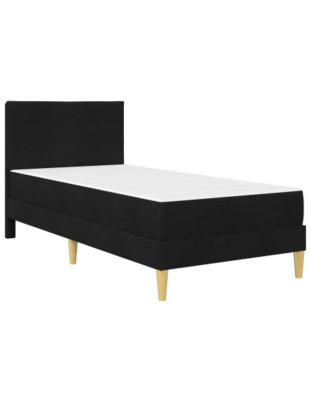 Struttura del letto Nero 90 x 200 cm Poliestere