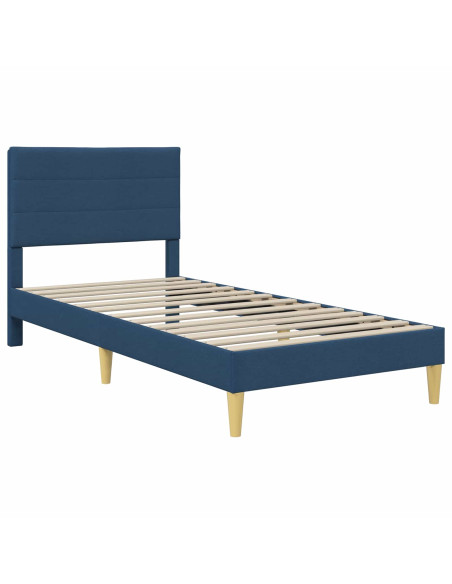 Struttura del letto Blu 100 x 200 cm Poliestere
