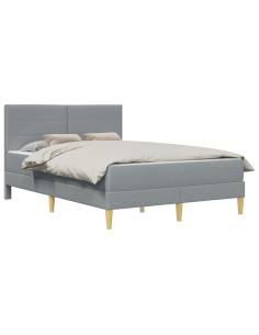 Struttura del letto Grigio chiaro 120 x 200 cm Poliestere 2