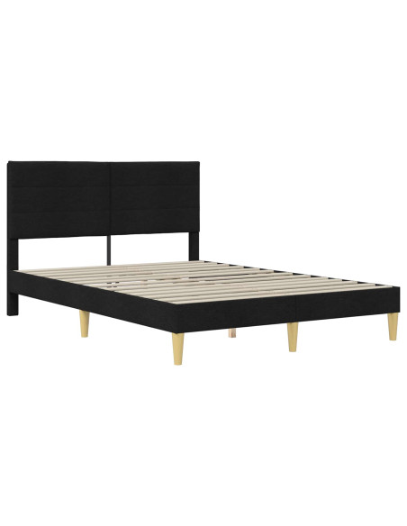 Struttura del letto Nero 140 x 190 cm Poliestere