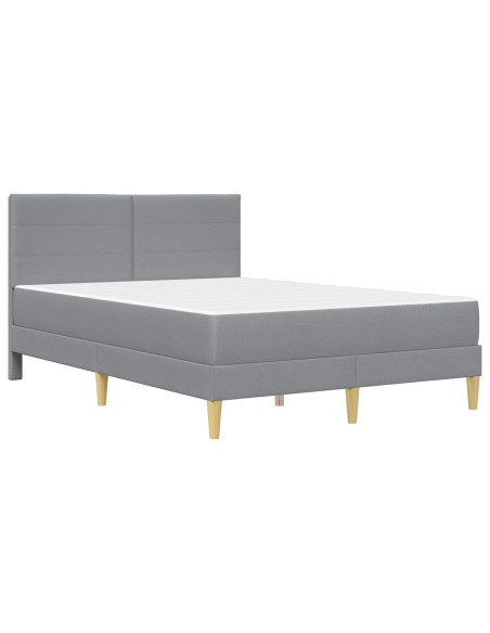 Struttura del letto Grigio chiaro 140 x 200 cm Poliestere