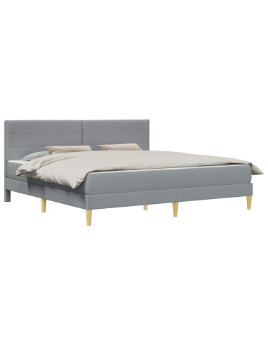 Struttura del letto Grigio chiaro 180 x 200 cm Poliestere