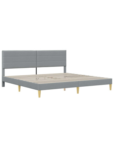 Struttura del letto Grigio chiaro 180 x 200 cm Poliestere