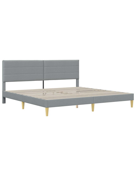 Struttura del letto Grigio chiaro 180 x 200 cm Poliestere