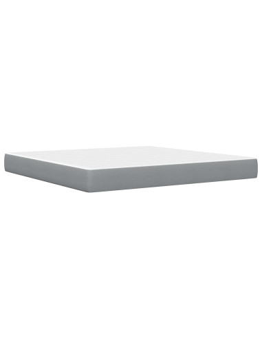 Struttura del letto Grigio chiaro 180 x 200 cm Poliestere