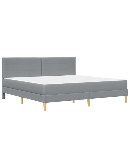 Struttura del letto Grigio chiaro 200 x 200 cm Poliestere